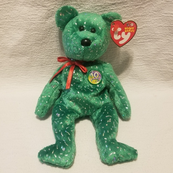 Ty Other - Like new 2003 "Decade" January Beanie Baby bear